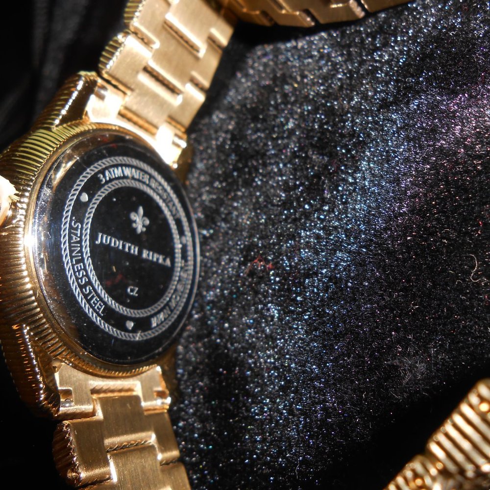 Judith Ripka Navy Gold Watch - Picture 5 of 7